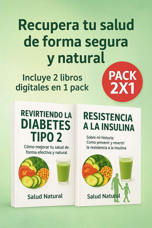 “Revirtiendo La Diabetes Tipo 2” y “Resistencia a La Insulina” pack 2x1